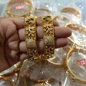 Brass High Gold Bangles 2,4 Size