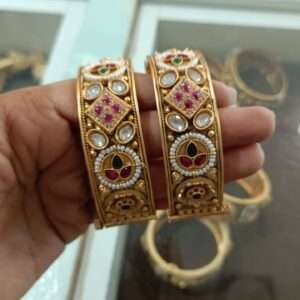Brass High Gold Bangles 2,4 Size