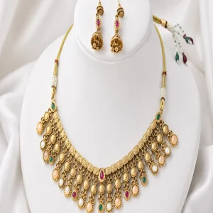 Brass High Gold Necklace