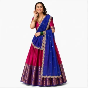 Narayan Pattu Zari Worked Designer Lehenga Choli Collection