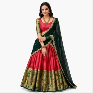 Narayan Pattu Zari Worked Designer Lehenga Choli Collection