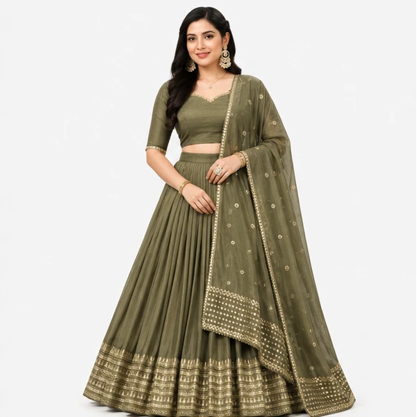 Poly Cotton Zari Weaving Traditional Lehenga Choli Collection