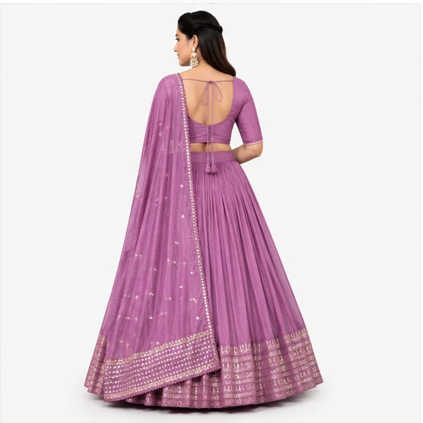Pure Chanderi Plain Zari Worked Lehenga Choli Collection 2 Pure Chanderi Plain Zari Worked Lehenga Choli Collection