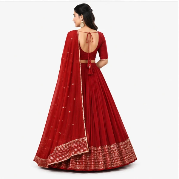 Pure Chanderi Plain Zari Worked Lehenga Choli Collection 2 Pure Chanderi Plain Zari Worked Lehenga Choli Collection