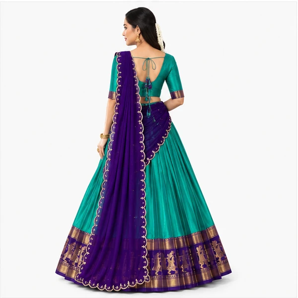 Poly Cotton Zari Weaving Traditional Lehenga Choli Collection 2 Poly Cotton Zari Weaving Traditional Lehenga Choli Collection