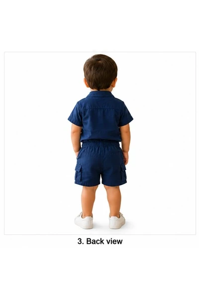 Baby Boys Two Piece Buttoned Shirt & Shorts Set 5 Baby Boy Outfit | Löweo Germany