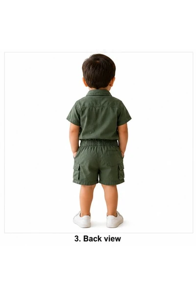 Baby Boys Two Piece Buttoned Shirt & Shorts Set 4 Baby Boy Outfit | Löweo Germany