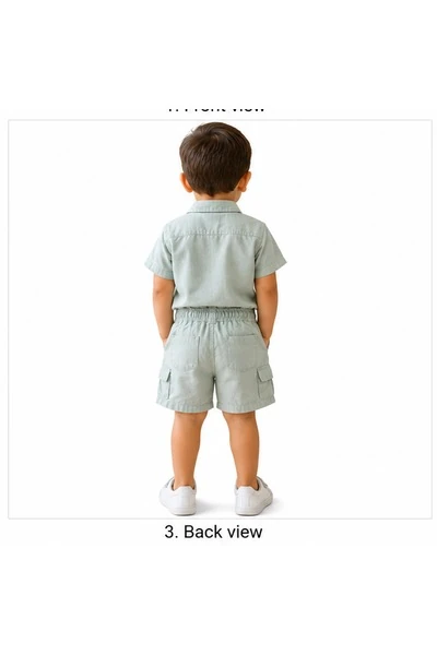 Baby Boys Two Piece Buttoned Shirt & Shorts Set 4 Baby Boy Outfit | Löweo Germany