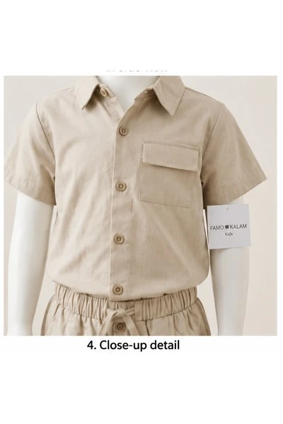 Baby Boys Two Piece Buttoned Shirt & Shorts Set 4 Baby Boy Outfit | Löweo Germany