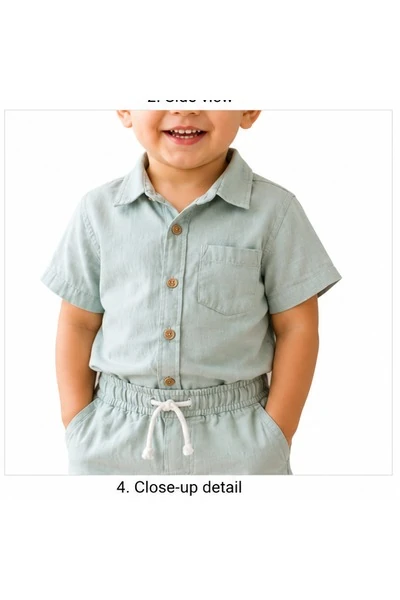 Baby Boys Two Piece Buttoned Shirt & Shorts Set 3 Baby Boy Outfit | Löweo Germany