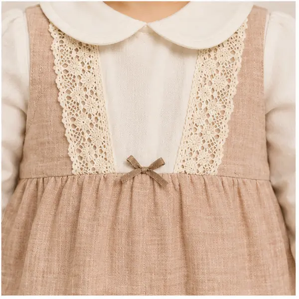 Baby Girls Lace Cotton Spanish Romper 3 Baby Girls Lace Cotton Spanish Romper - Image 3
