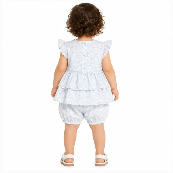 Baby Girls 2pc Floral Layered Dress & Bloomers Set 4 Baby Girl Party Dress | Löweo Germany