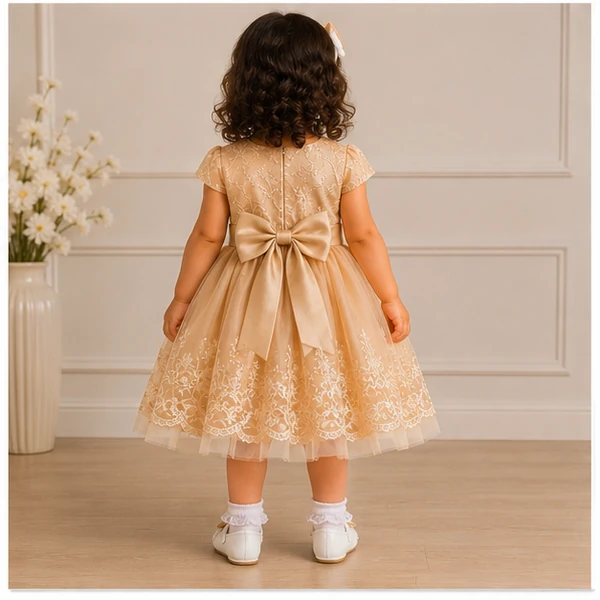 Baby Girls 3pc Floral Layered Party Dress with Headband & Shoes (6-24M) 3 Baby Girl Party Dress | Löweo Germany