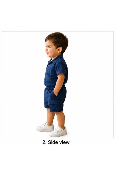 Baby Boys Two Piece Buttoned Shirt & Shorts Set 3 Baby Boy Outfit | Löweo Germany