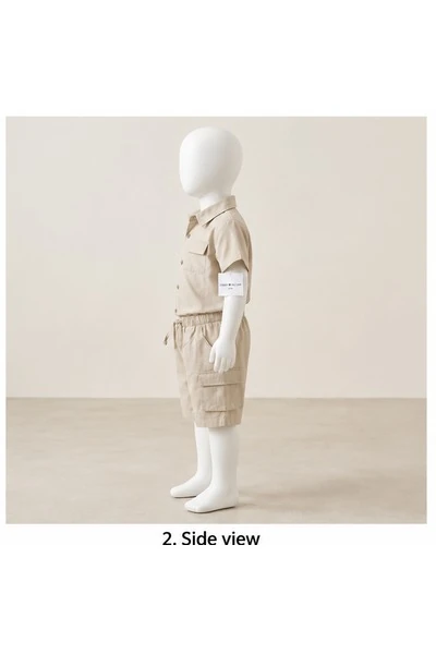 Baby Boys Two Piece Buttoned Shirt & Shorts Set 2 Baby Boy Outfit | Löweo Germany
