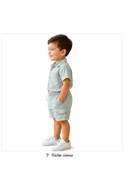 Baby Boys Two Piece Buttoned Shirt & Shorts Set 2 Baby Boy Outfit | Löweo Germany